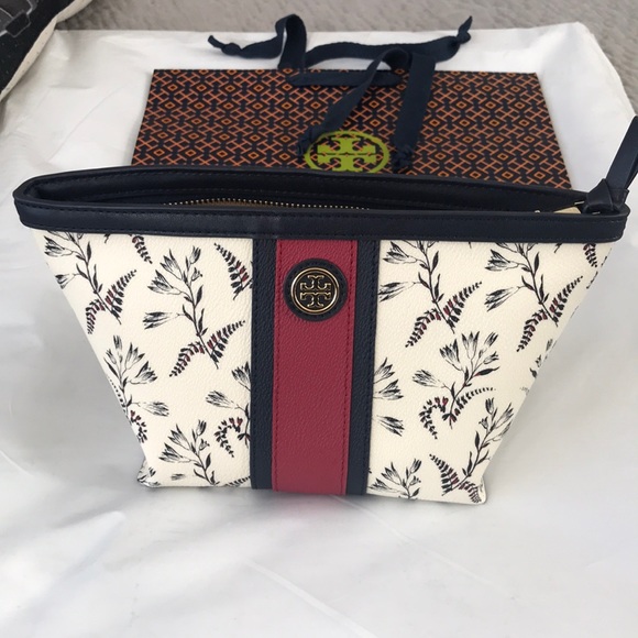 Tory Burch Handbags - Authentic Tory Burch Triangle Cosmetic bag